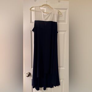 Tiana B. Classic Black Midi Dress